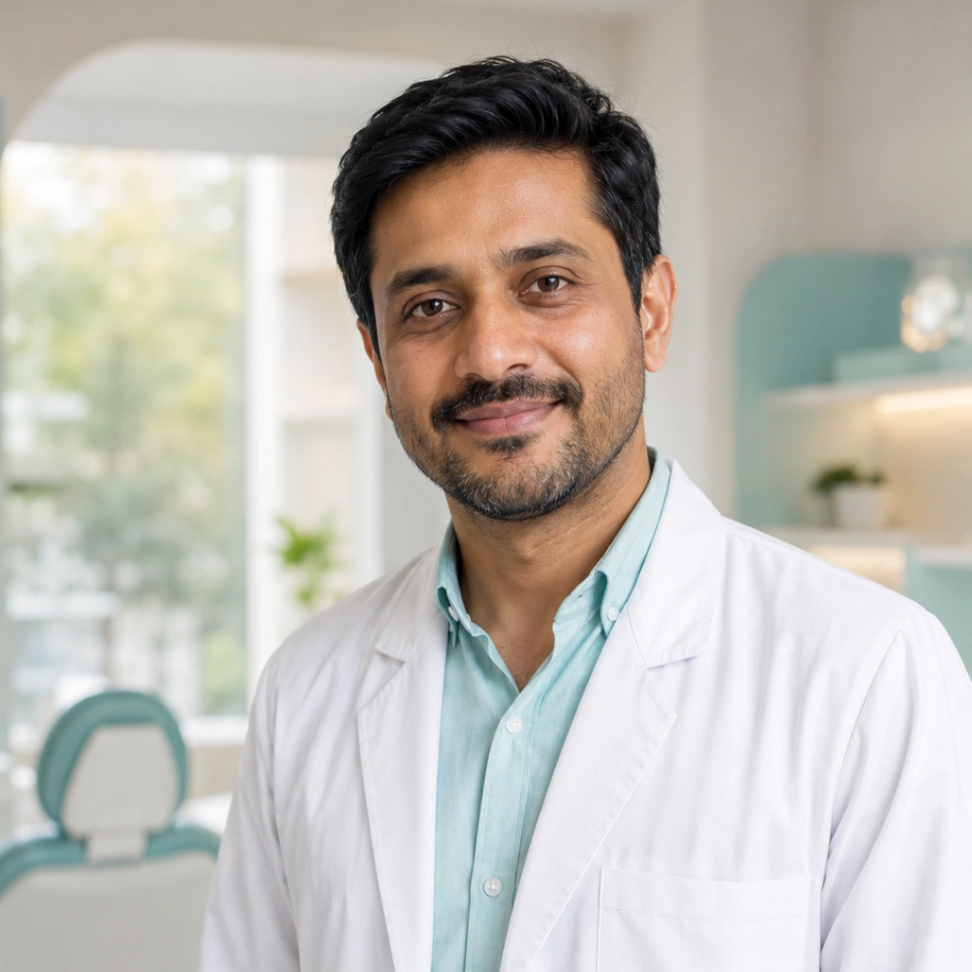 Dr. Arjun Nair, implantology and cosmetic dentistry specialist at Aurelle Dental