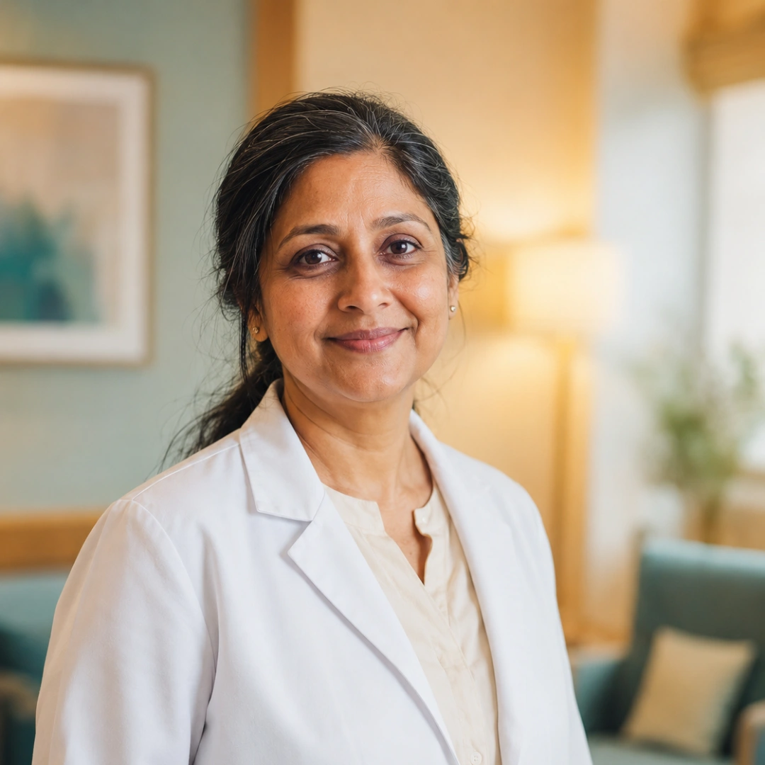 Dr. Priya Sharma, reproductive endocrinologist at Aurelle Fertility & IVF