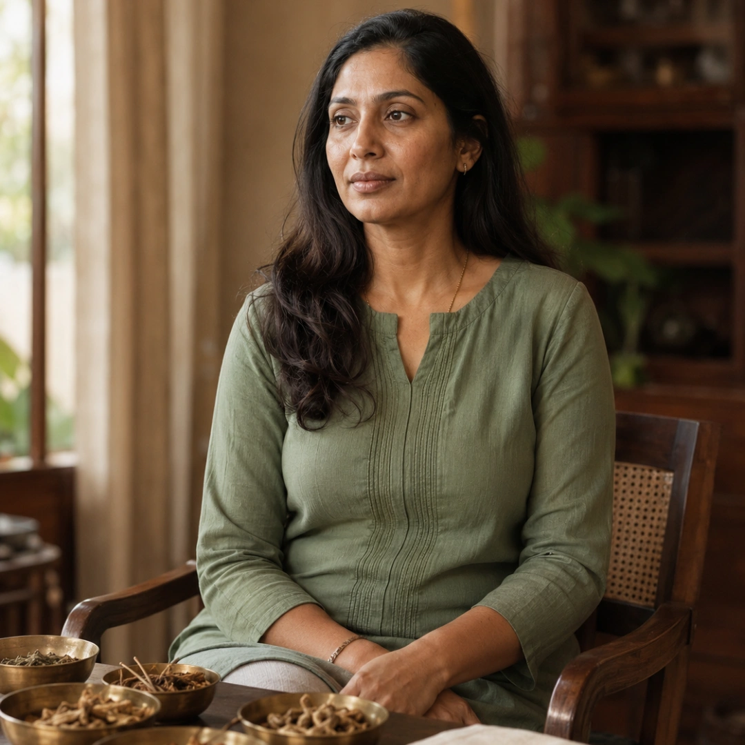 A patient at Aurelle Ayurveda